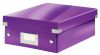 Malá organizační krabice Leitz Click-N-Store - purpurová