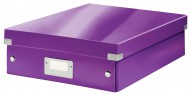 Střední organizační krabice Leitz Click-N-Store - purpurová