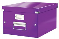 Střední krabice A4 Leitz Click-N-Store - purpurová - zvětšit obrázek