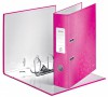 Pákový pořadač Leitz 180° WOW - 8 cm, růžová
