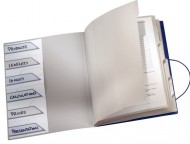 Třídicí kniha Leitz PRESTIGE  6 listů - modrá - zvětšit obrázek