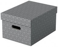 Esselte Home úložný box velikost M, set 3 ks, šedá