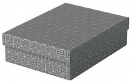 Esselte Home úložný a dárkový box velikost M nízký, set 3 ks, šedá