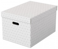 Esselte Home úložný box velikost L, set 3 ks, bílá