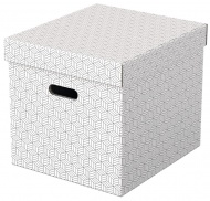 Esselte Home úložný krychlový box, set 3 ks, bílá