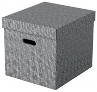Esselte Home úložný krychlový box, set 3 ks, šedá