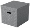 Esselte Home úložný krychlový box, set 3 ks, šedá
