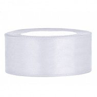Stuha atlas - bílá 38 mm/27m   
