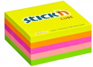 Samolepící minikostka Stickn, 51x51 mm, mix neon žlutý, 250 lístků