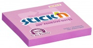Blok lepici Stickn, 76x76 mm, 100 lístků, 360st. růžový