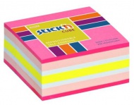 Samolepící minikostka Stickn, 51x51 mm, mix neon růžový, 250 lístků