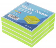 Bločky samolepicí zelená/bílá