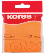 Neonový samolepicí bloček Kores - oranžový