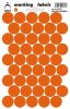 Samolepicí kolečka 17 mm - oranžová