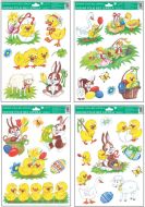 Okenní fólie Tradiční velikonoční motivy 26 × 37 cm