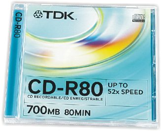 CD-R TDK - zvětšit obrázek