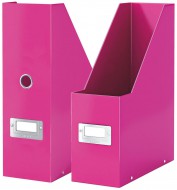Stojan na časopisy Leitz Click-N-Store, růžová