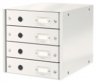 Zásuvkový box Leitz Click-N-Store 4 zásuvky - bílá