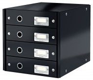 Zásuvkový box Leitz Click-N-Store 4 zásuvky - černá