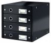 Zásuvkový box Leitz Click-N-Store 4 zásuvky - černá