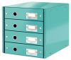 Zásuvkový box Leitz Click-N-Store 4 zásuvky - ledově modrá