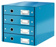 Zásuvkový box Leitz Click-N-Store 4 zásuvky - modrá - zvětšit obrázek
