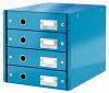 Zásuvkový box Leitz Click-N-Store 4 zásuvky - modrá