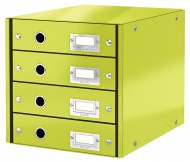 Zásuvkový box Leitz Click-N-Store 4 zásuvky - zelená - zvětšit obrázek