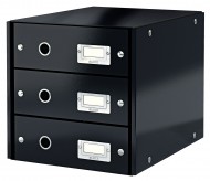 Zásuvkový box Leitz Click-N-Store 3 zásuvky - černá