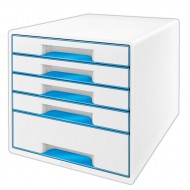 Stolní kostka Leitz WOW 5 zásuvek - modrá