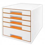 Stolní kostka Leitz WOW 5 zásuvek - oranžová - zvětšit obrázek
