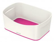 Stolní box Leitz MyBox, bílá/růžová