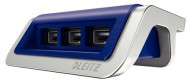 USB nabíječka Leitz Style se 3 porty, titanově modrá - zvětšit obrázek