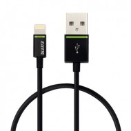 Kabel Leitz Complete Lightning na USB, 30 cm, černá - zvětšit obrázek
