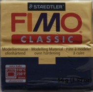 Modelovací hmota FIMO CLASSIC 56gr-tm. modrá 34 - zvětšit obrázek