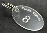 Klíčenka ovál plexi
