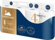 Toaletní papír Harmony Exclusive Crystal, 4 vrstvý, 8 ks