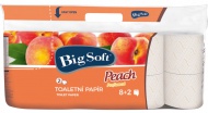 Toaletní papír Big Soft, 2 vrstvý, 8+2 ks, broskev