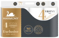 Toaletní papír Harmony Exclusive, 4 vrstvý, 8 ks
