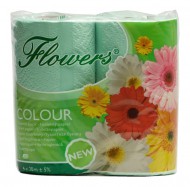 Toaletní papír Flowers zelený - zvětšit obrázek