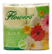 Toaletní papír Flowers žlutý - zvětšit obrázek