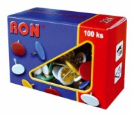 Připínáčky RON barevné 224, 100 ks