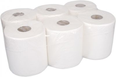 Ručníky v rolích bílé