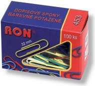 Spony dopisové barevné 32 mm 100 ks - zvětšit obrázek
