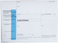Obálka s vytrh. doručenkou ,poučení - modrý pruh,KP - zvětšit obrázek