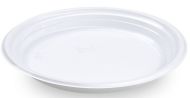 Talíř, opakovaně použitelný bílý, PP, &#216;22 cm, 100ks - zvětšit obrázek