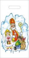 Taštička s průhmatem Mikuláš s nůší - zvětšit obrázek