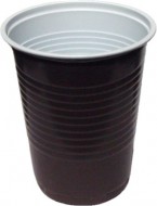 Kelímek na kávu hnědý 0,18 l