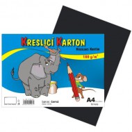 Kreslicí karton A4/180g/ 50 černý