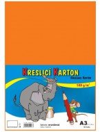 Kreslicí karton A3/180g tm. oranžový